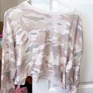 cute pastel camo crop top